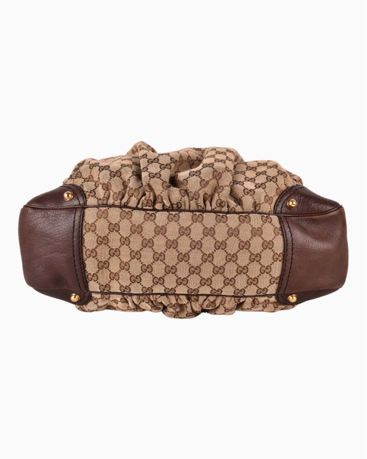 Bolsa Gucci Original Jockey Grande Canvas Monograma Feminina